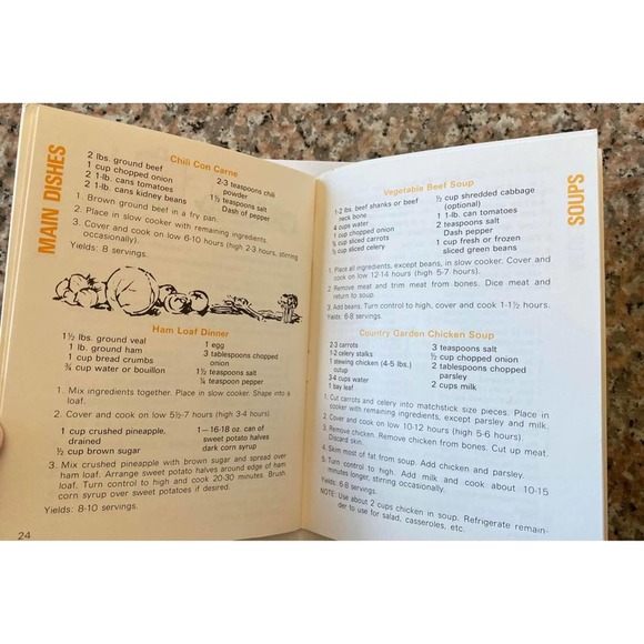 MIRRO-MATIC Electric Slow Cooker Directions And Recipe MANUAL Book - Picture 8 of 10